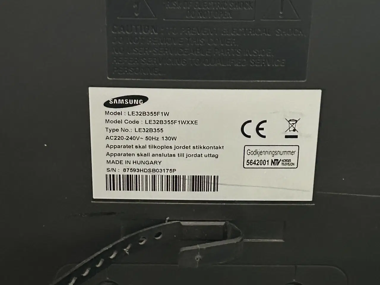 Billede 3 - Samsung 32" LCD TV – fungerer fint
