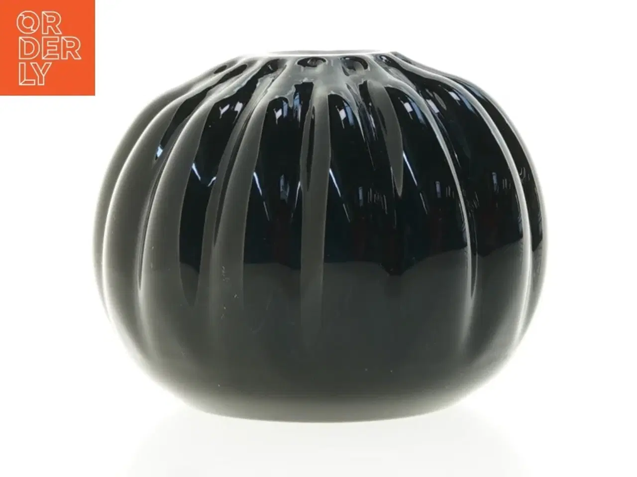 Billede 3 - Sort keramik vase (str. 13 x 10 cm)