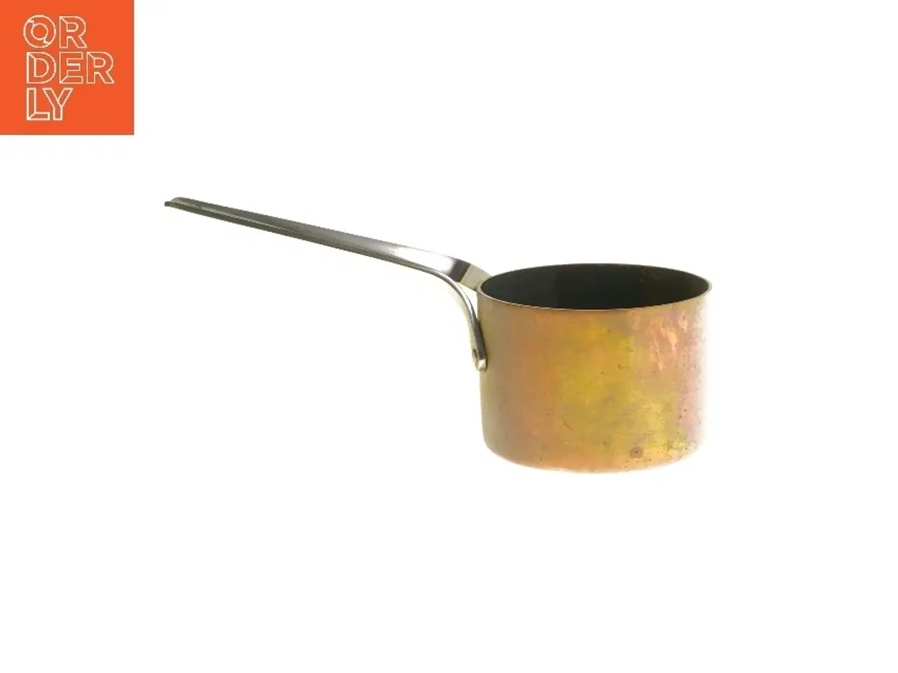 Billede 2 - Kobberkasserolle med håndtag fra Georg Jensen (str. Ø 9x6,5 cm)