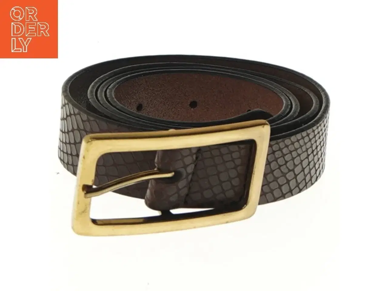 Billede 1 - Bælte med guldspænde (str. 113 cm)