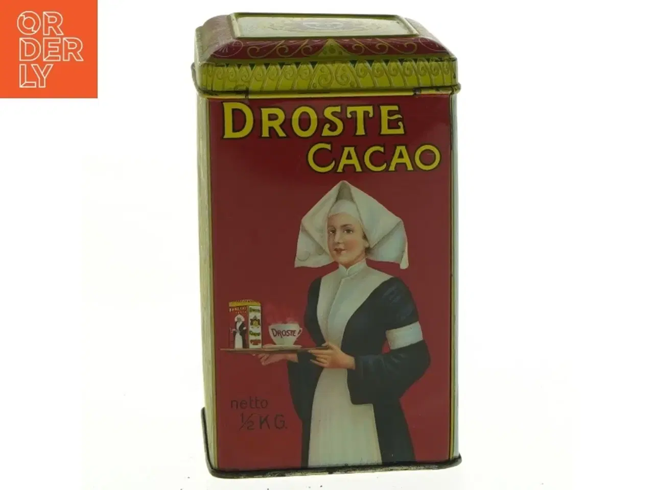 Billede 3 - Gammel Droste kakaodåse (str. 14,5 x 8,5 x 8,5 cm)