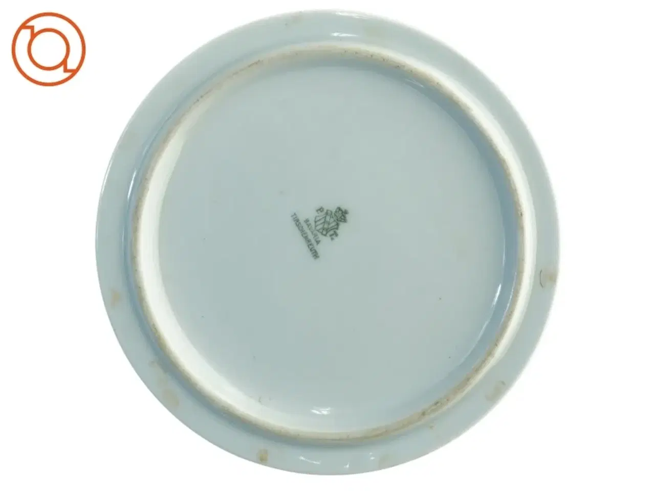 Billede 2 - Bordskåner i hvidt porcekæn med guldmønster fra Bavaria (str. 15 cm)