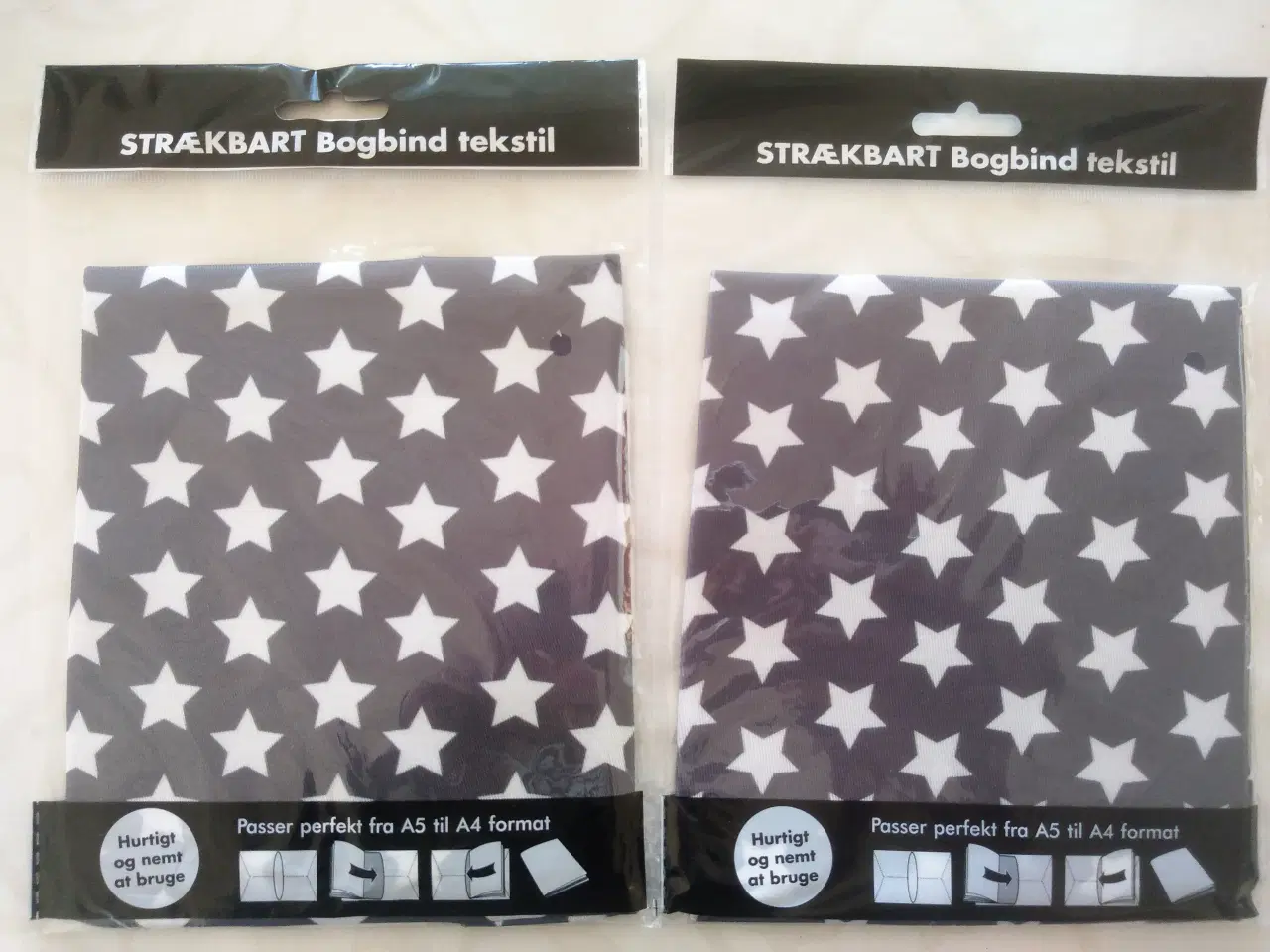 Billede 2 - Blandede NYE Bogomslag / bogbind strækbart tekstil