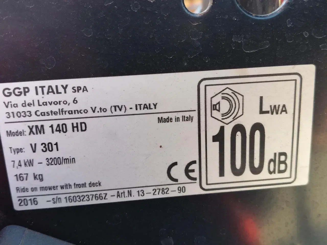 Billede 9 - Castelgarden XM 140 HD 95 cm klippebord