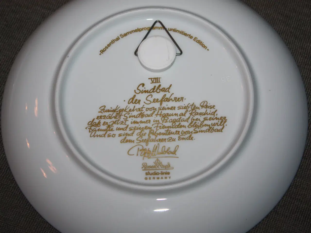 Billede 5 - Bjørn Wiinblad Rosenthal Sindbad platte