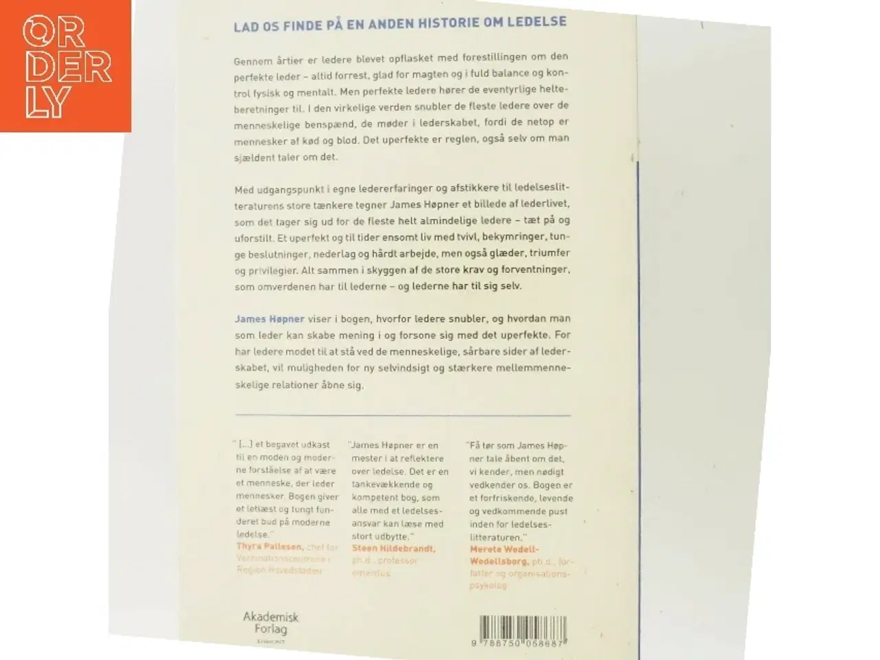 Billede 3 - Den uperfekte leder : meningsskabelse og benspænd i en verden på farten af James Høpner (Bog)