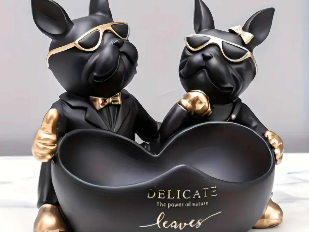 Billede 6 - Sort Bulldog til pynt 