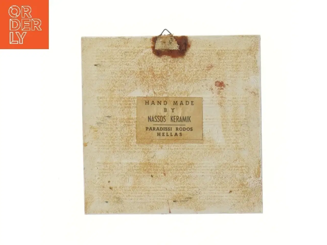 Billede 2 - Flot keramisk vægdekoration (str. 15x15 cm)