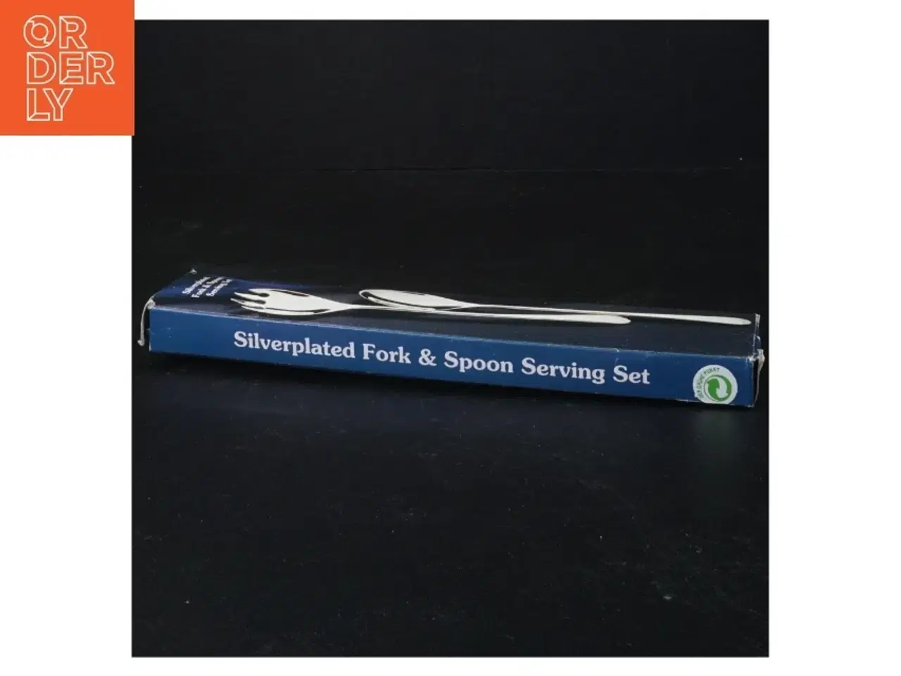 Billede 3 - Sølvplet serveringssæt (str. 23 x 5 cm)