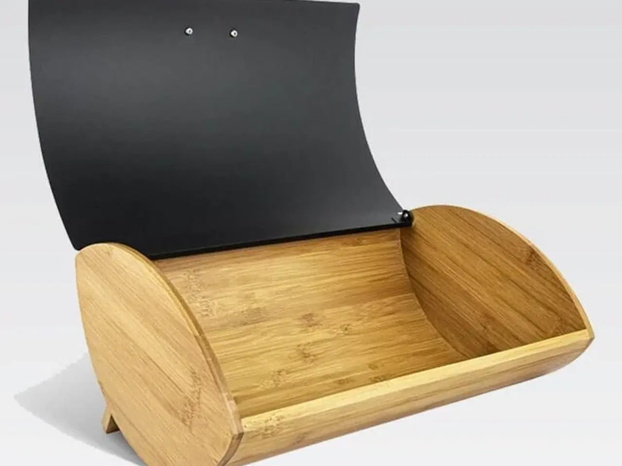 Billede 5 - Brødkasse Maestro MR-1775 – bambus og sort metal