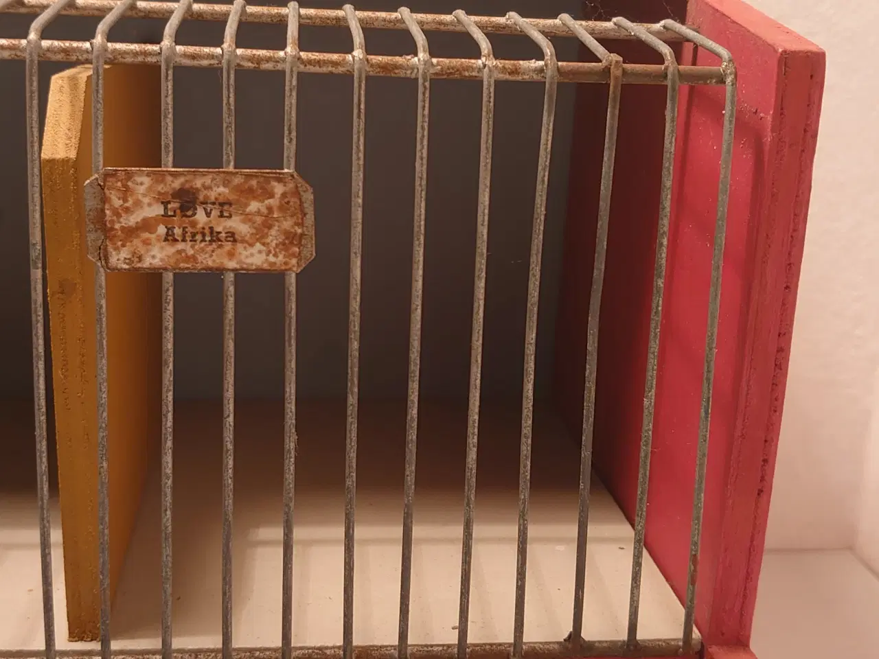 Billede 3 - Reisler:Sjældent Zoo rovdyrbur. 1950´erne.L. 36cm.