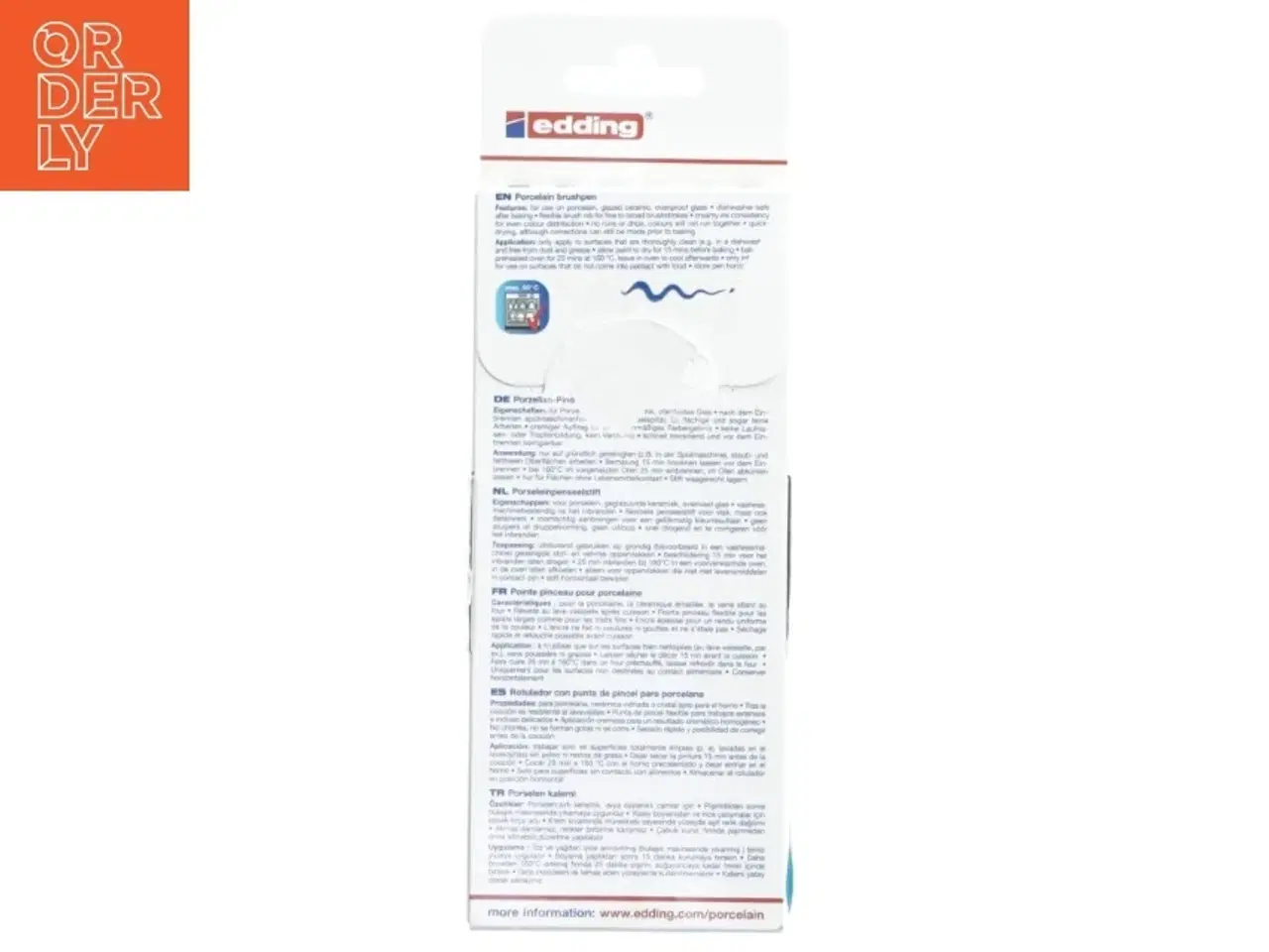 Billede 3 - Porcelæns tusser fra Edding (nye, 6 stk)