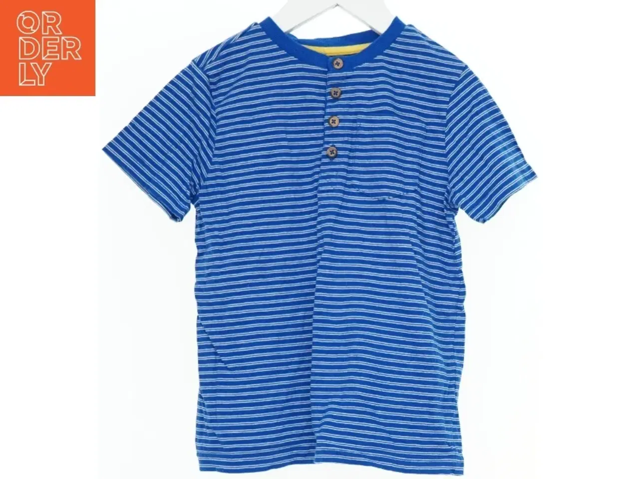 Billede 1 - Stribet T-shirt med knapper fra F&F (str. 116)