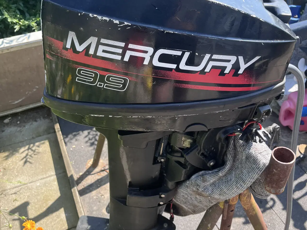 Billede 6 - Mercury 9.9 HK påhængsmotor til båd. Motoren er so