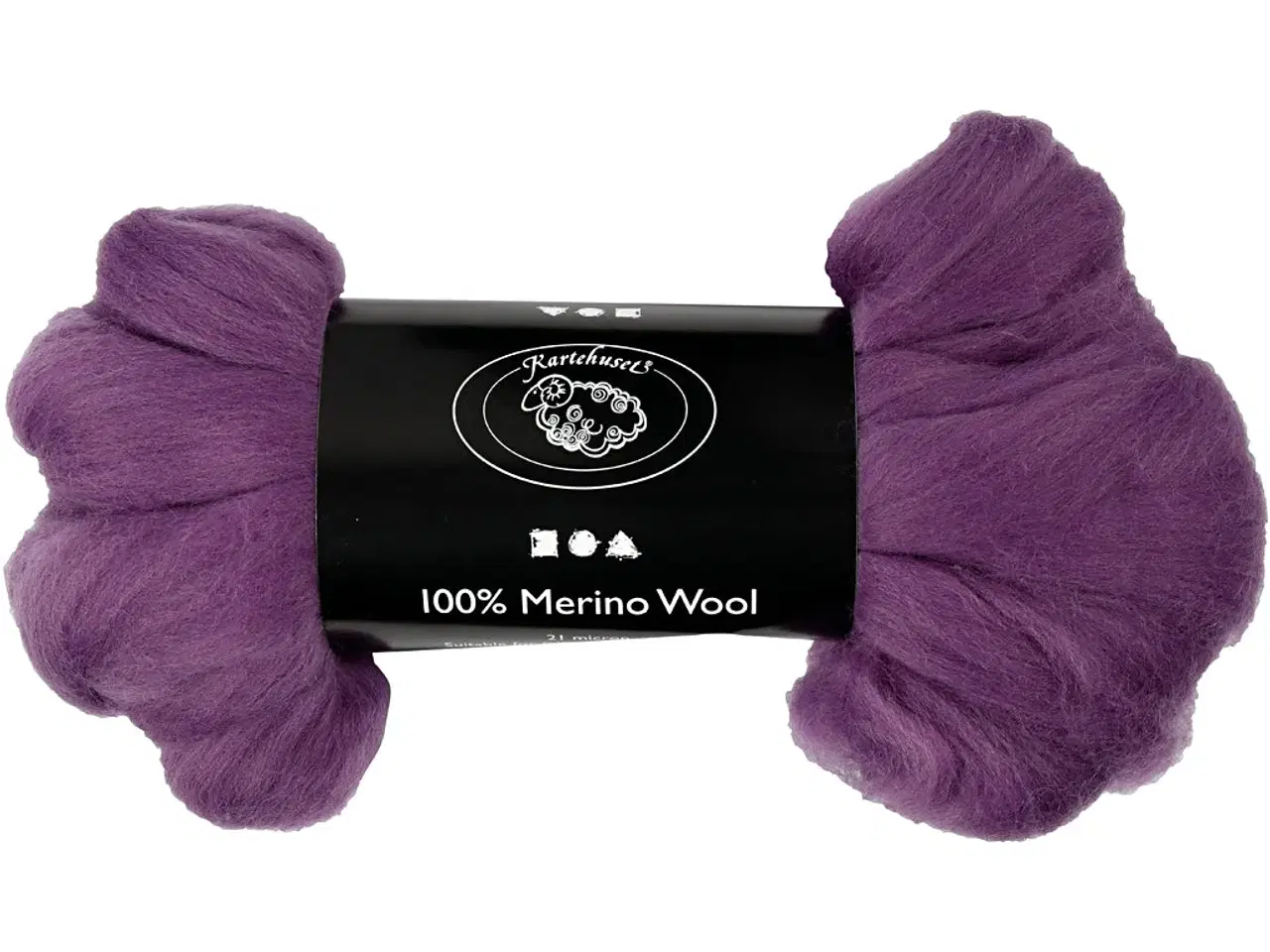 Billede 1 - Violet Merinould 21 my - 100g til kreative projekter