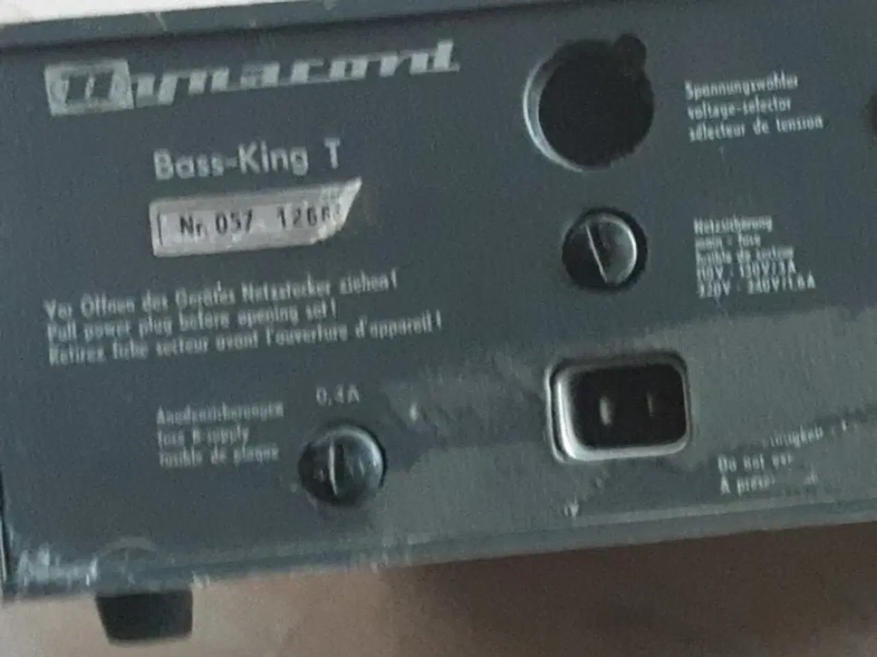 Billede 1 - Dynacord Bass King T Basforstærker, vintage model