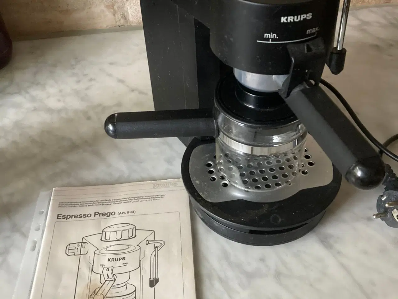 Billede 1 - Espresso kaffemaskine og 6 kopper