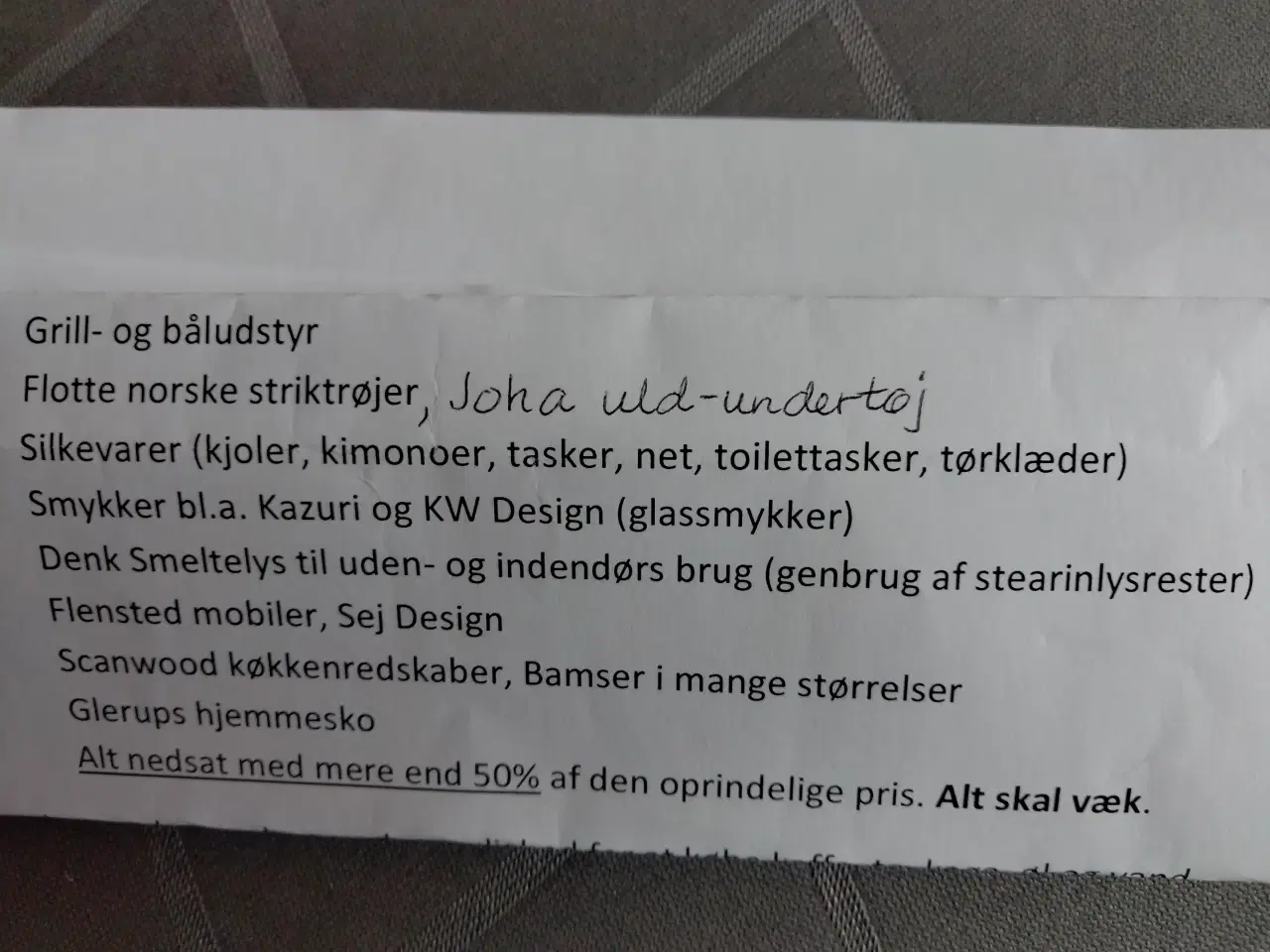 Billede 2 - Lagersalg fra ophørt butik - KUN NYE VARER