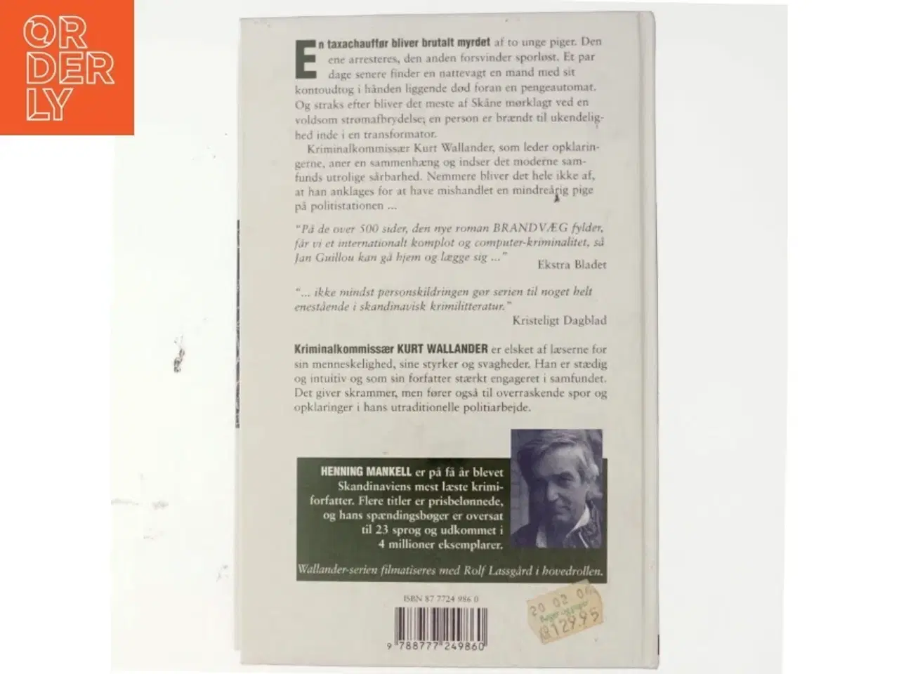 Billede 3 - Brandvæg af Henning Mankell (Bog)
