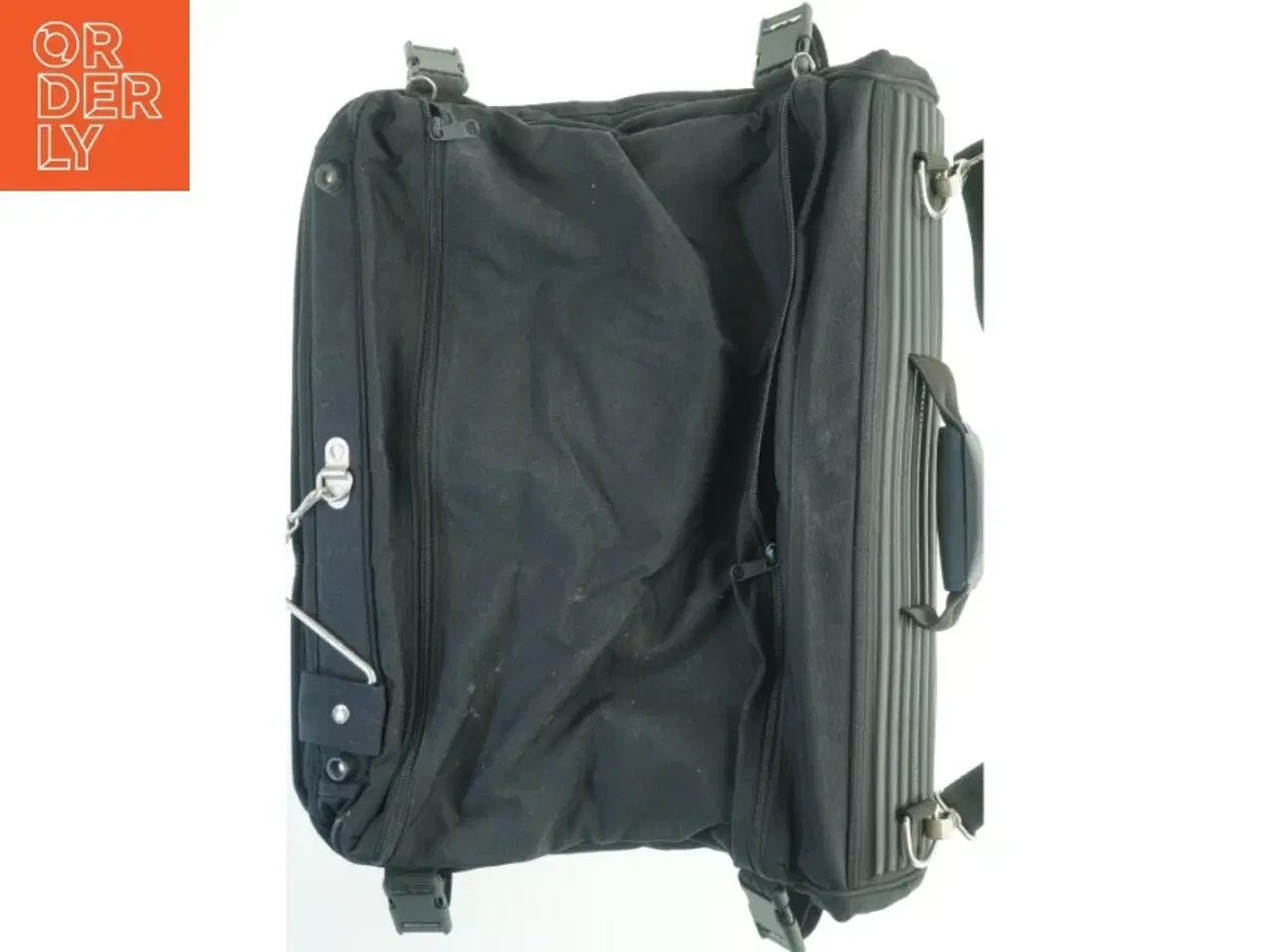 Billede 1 - Sort rejsetaske med hjul (str. 60x40 cm)