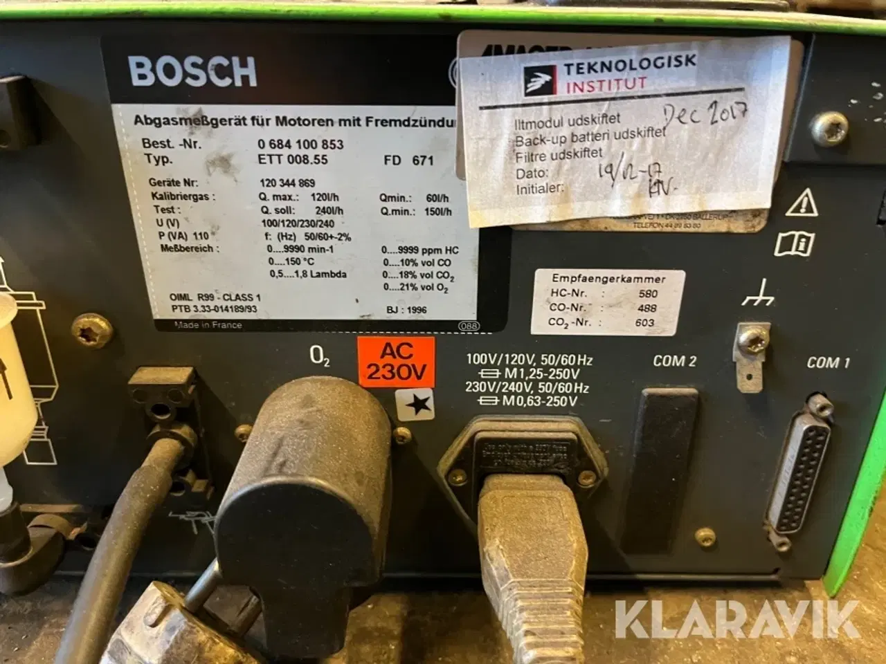 Billede 9 - 4 gas tester Bosch FD671