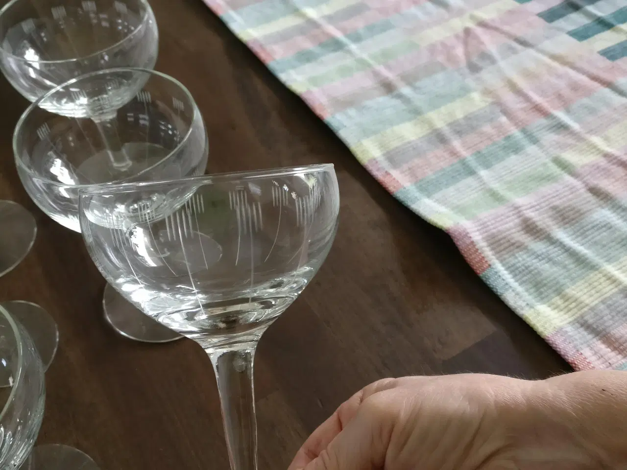 Billede 1 - Rødvinsglas, Holmegaard Vibeholm.