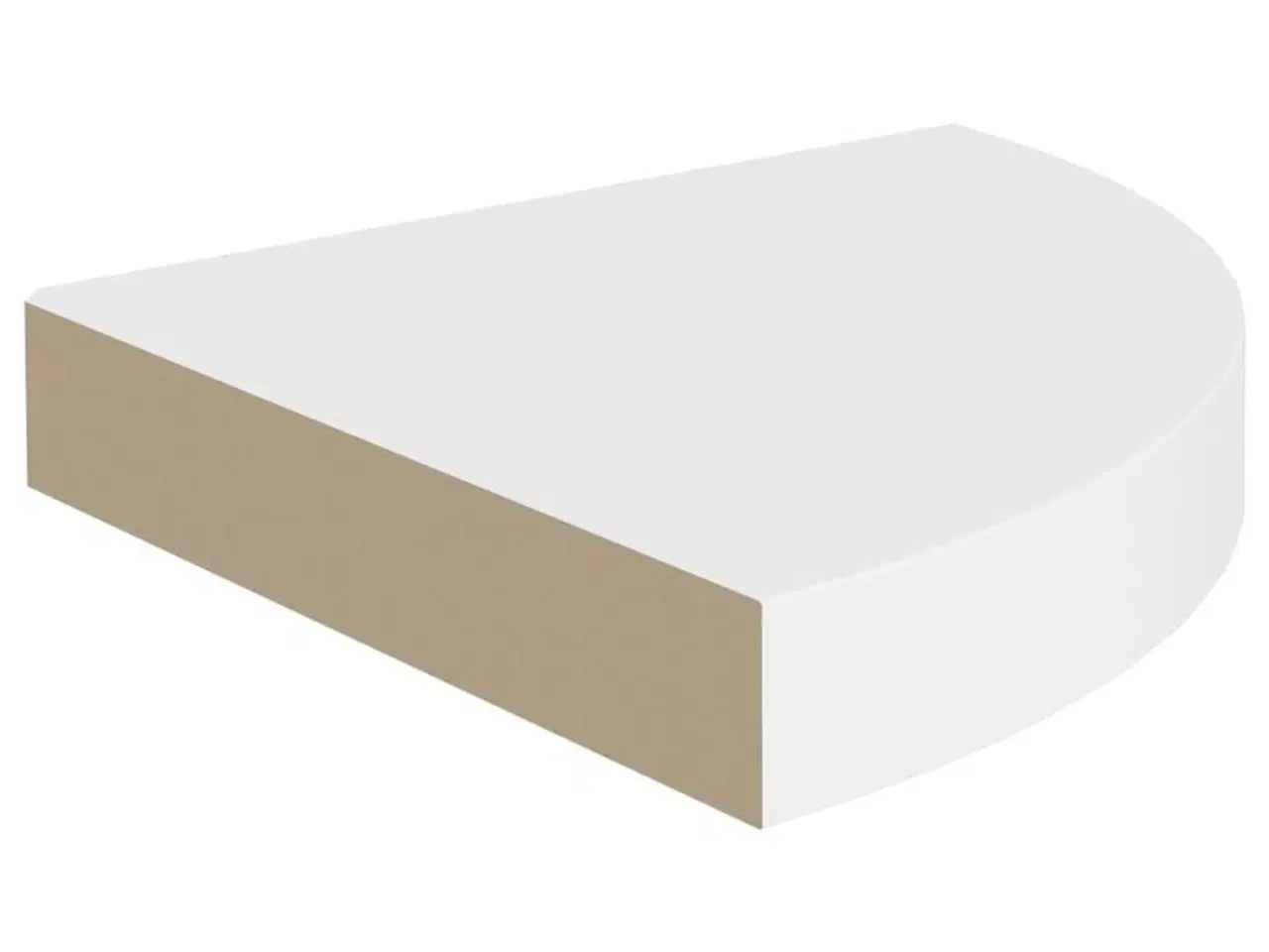 Billede 5 - Hjørnehylder 2 stk. 25x25x3,8 cm MDF hvid