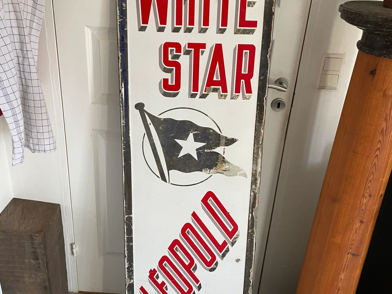 Billede 1 - Gl. emaljeskilt "White Star"