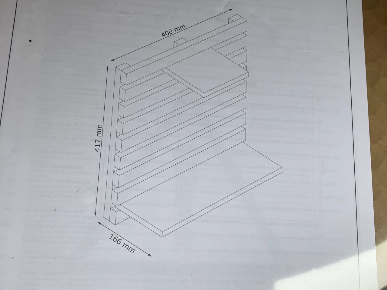 Billede 4 - Hylde i træ.