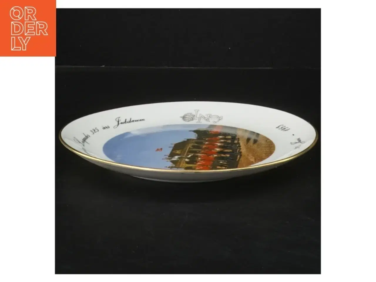 Billede 2 - Dekorativ jubilæumstallerken (str. Ø 19,5 cm)