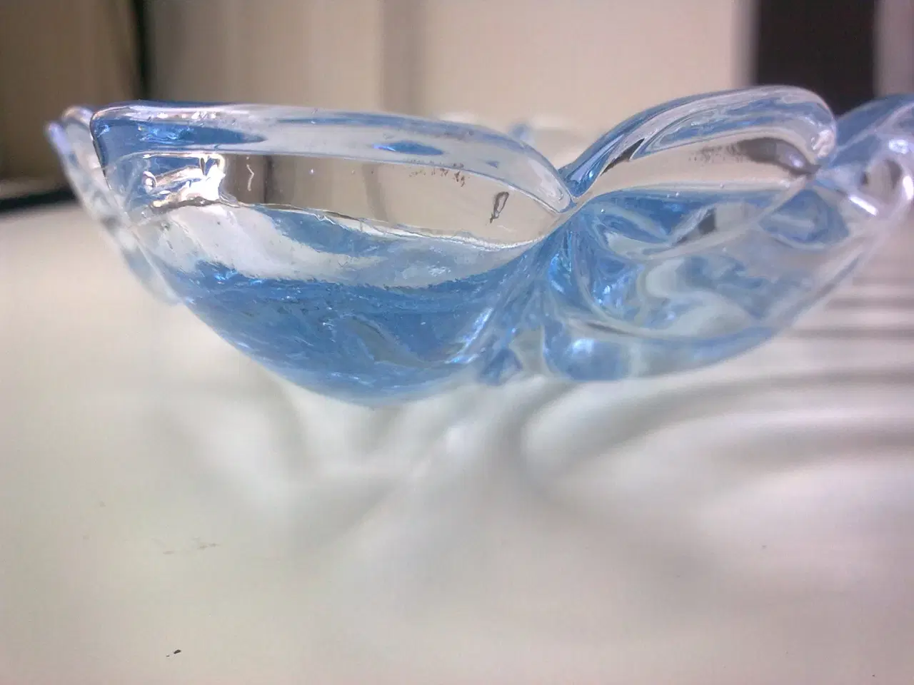 Billede 5 - Is blå lyseblå glas MINI skål fad & KUNST DIY