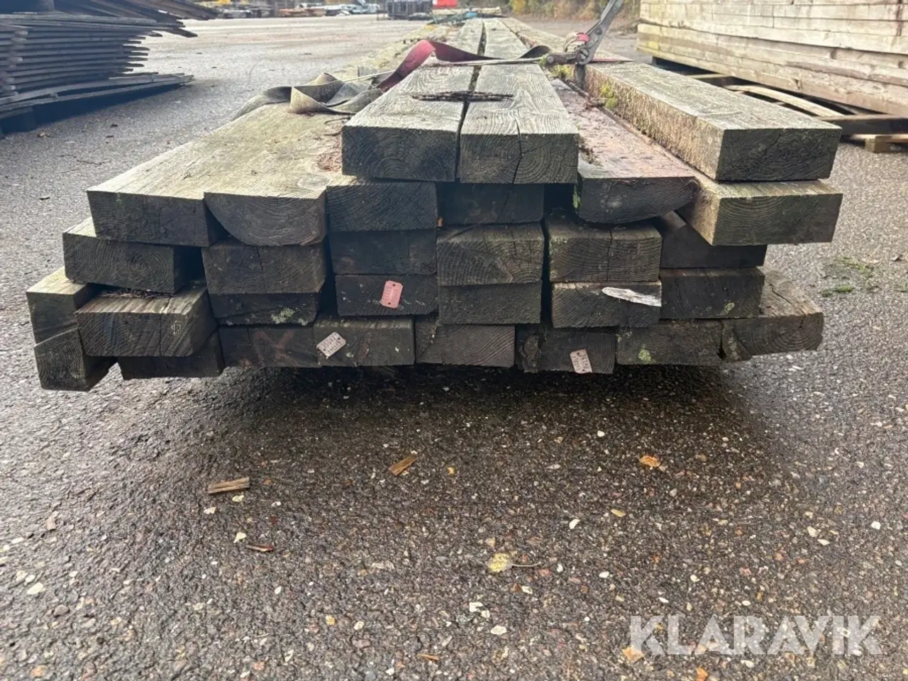 Billede 7 - Træ bjælker 2 paller