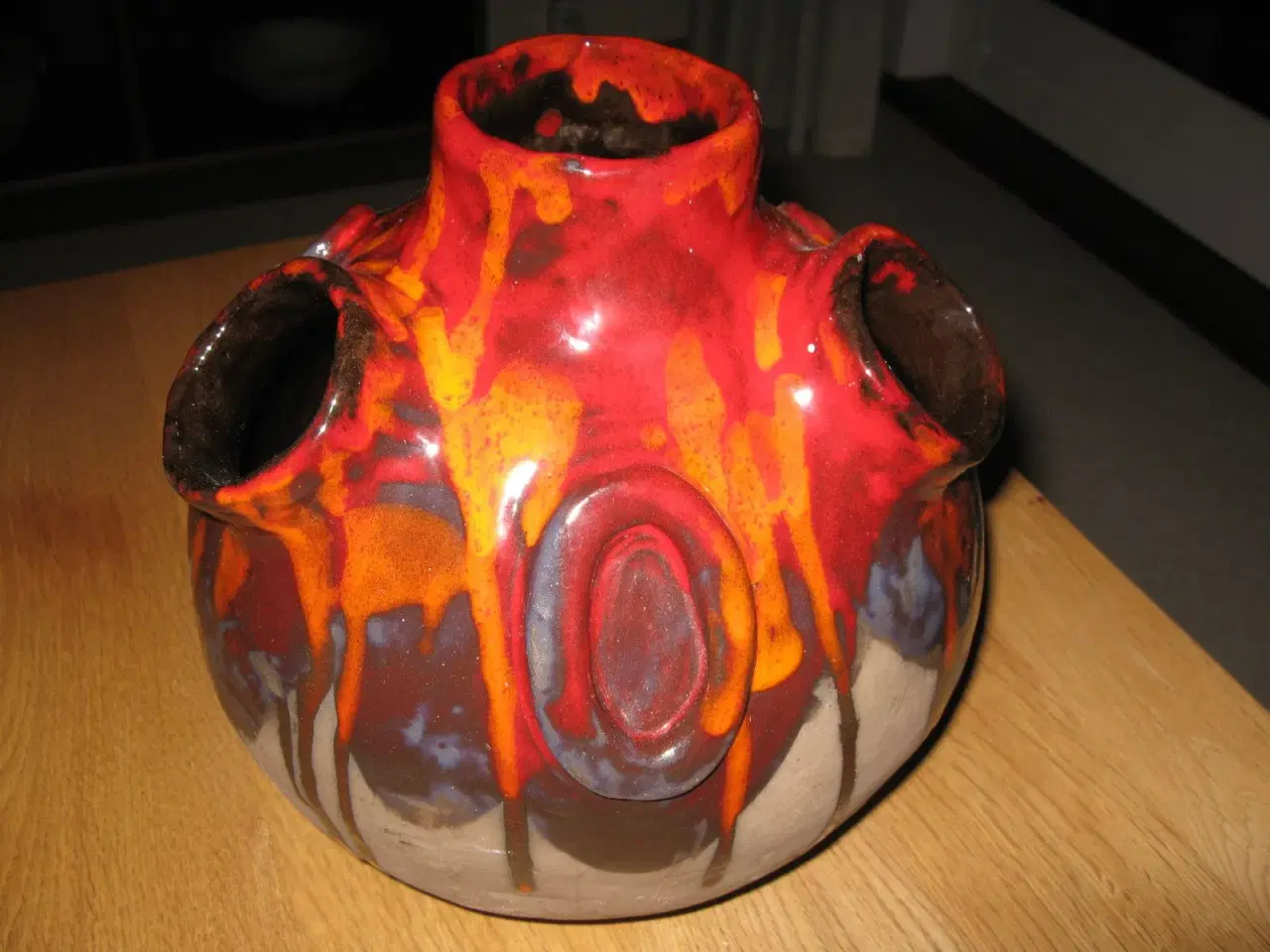 Billede 1 - Kugleformet keramikvase