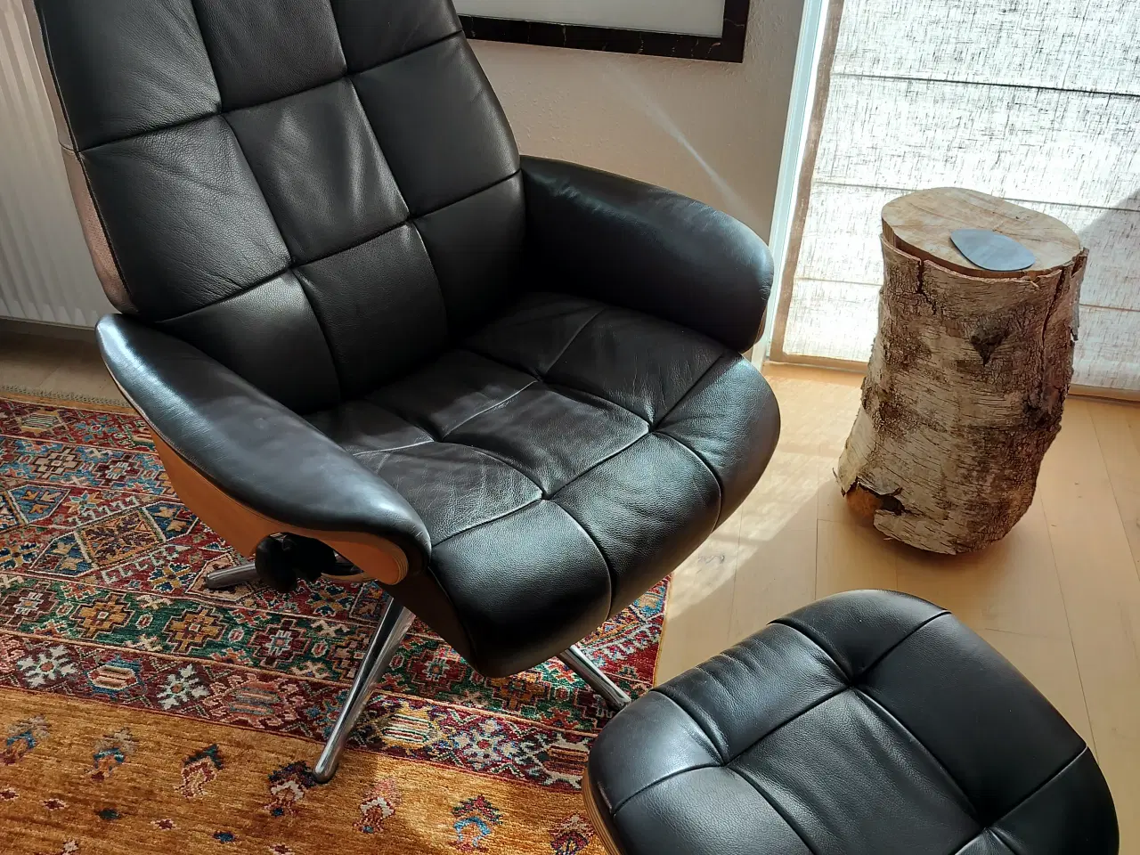 Billede 1 - Læder lænestol 