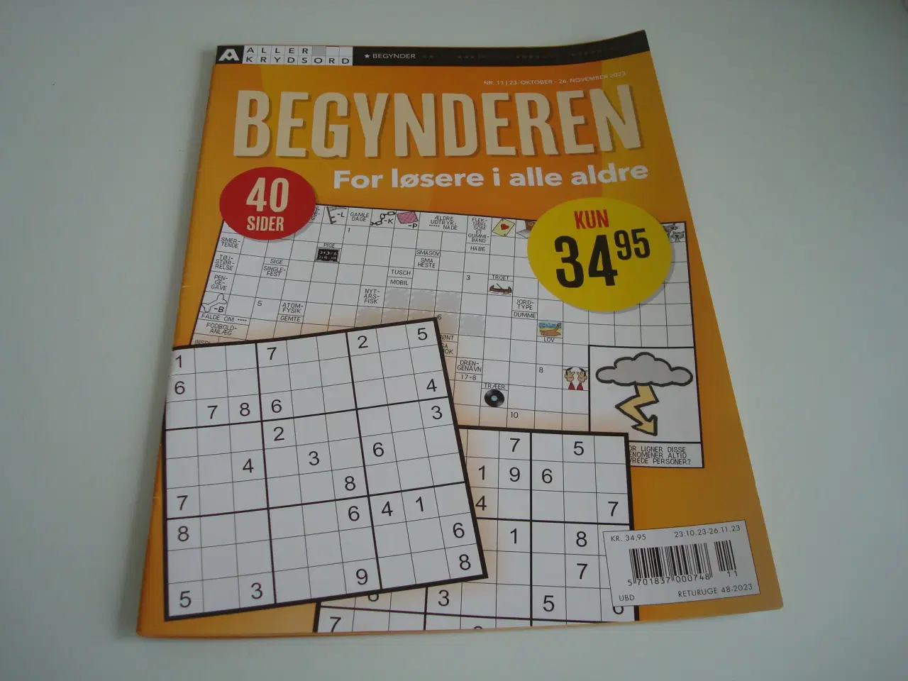 Billede 1 - Begynderen kryds og tværs / krydsord / sudoku