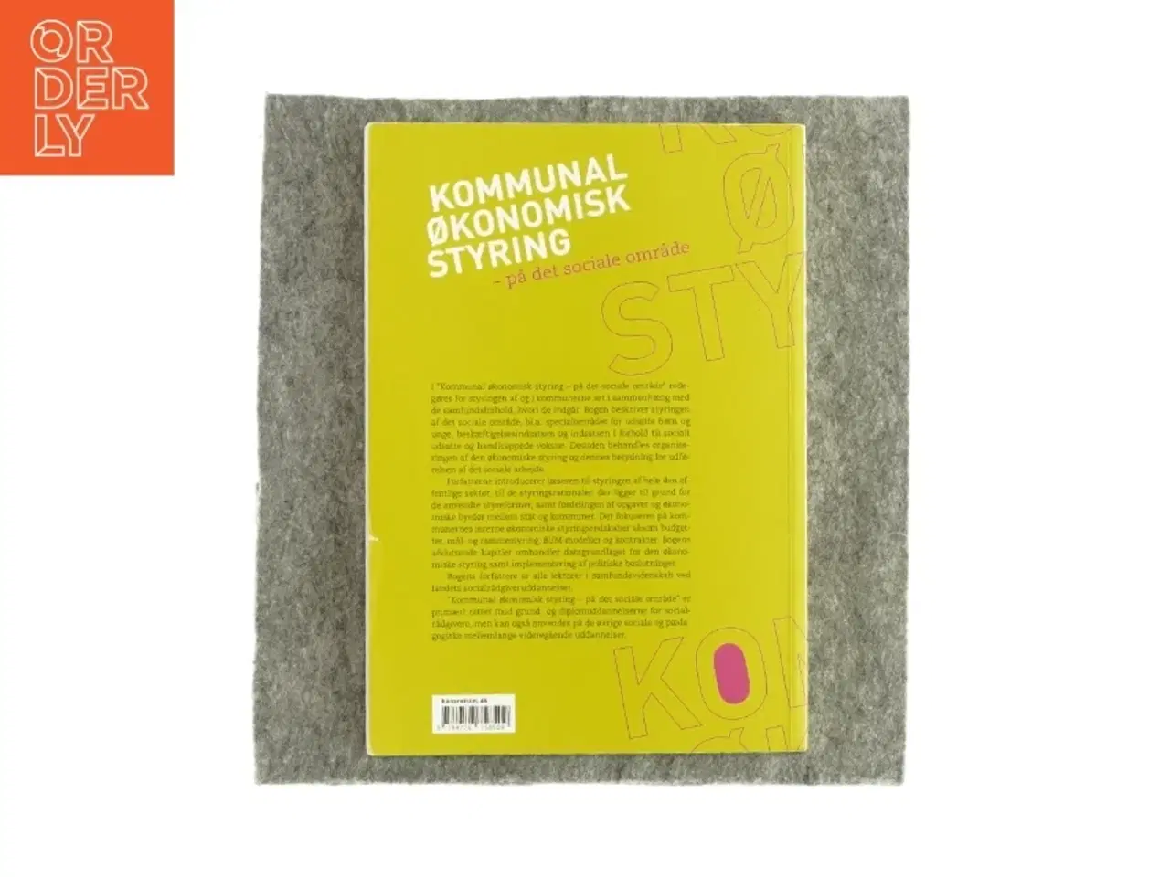 Billede 2 - Kommunal økonomisk styring - på det sociale område (bog)