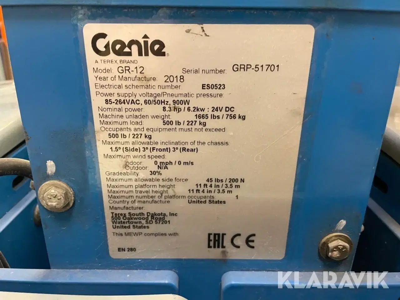 Billede 9 - Ensøjlet lift Genie Gr-12