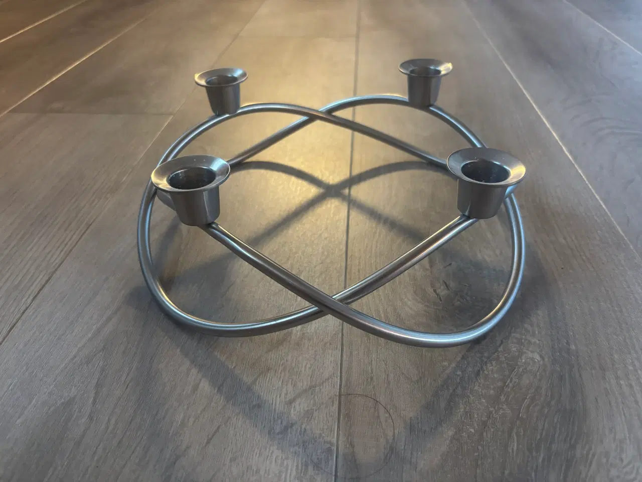 Billede 1 - Georg Jensen adventskrans i mat rustfrit stål