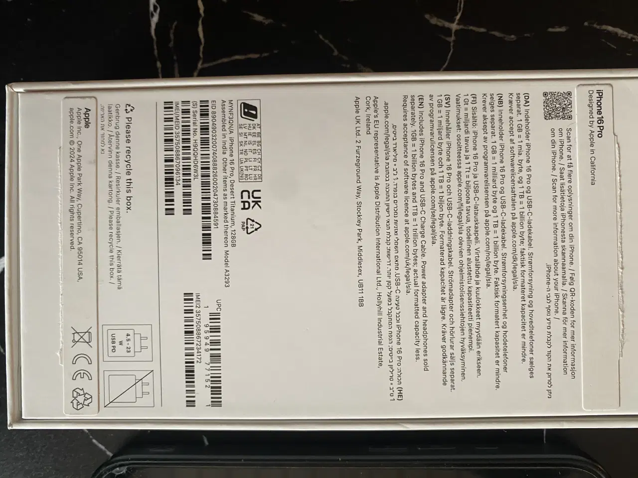 Billede 4 - 1 år gammel iPhone 16 pro sælges til en god pris