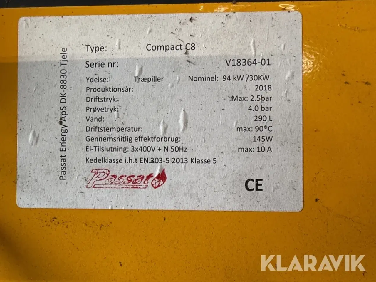 Billede 5 - Pillefyr Passat Compact C8