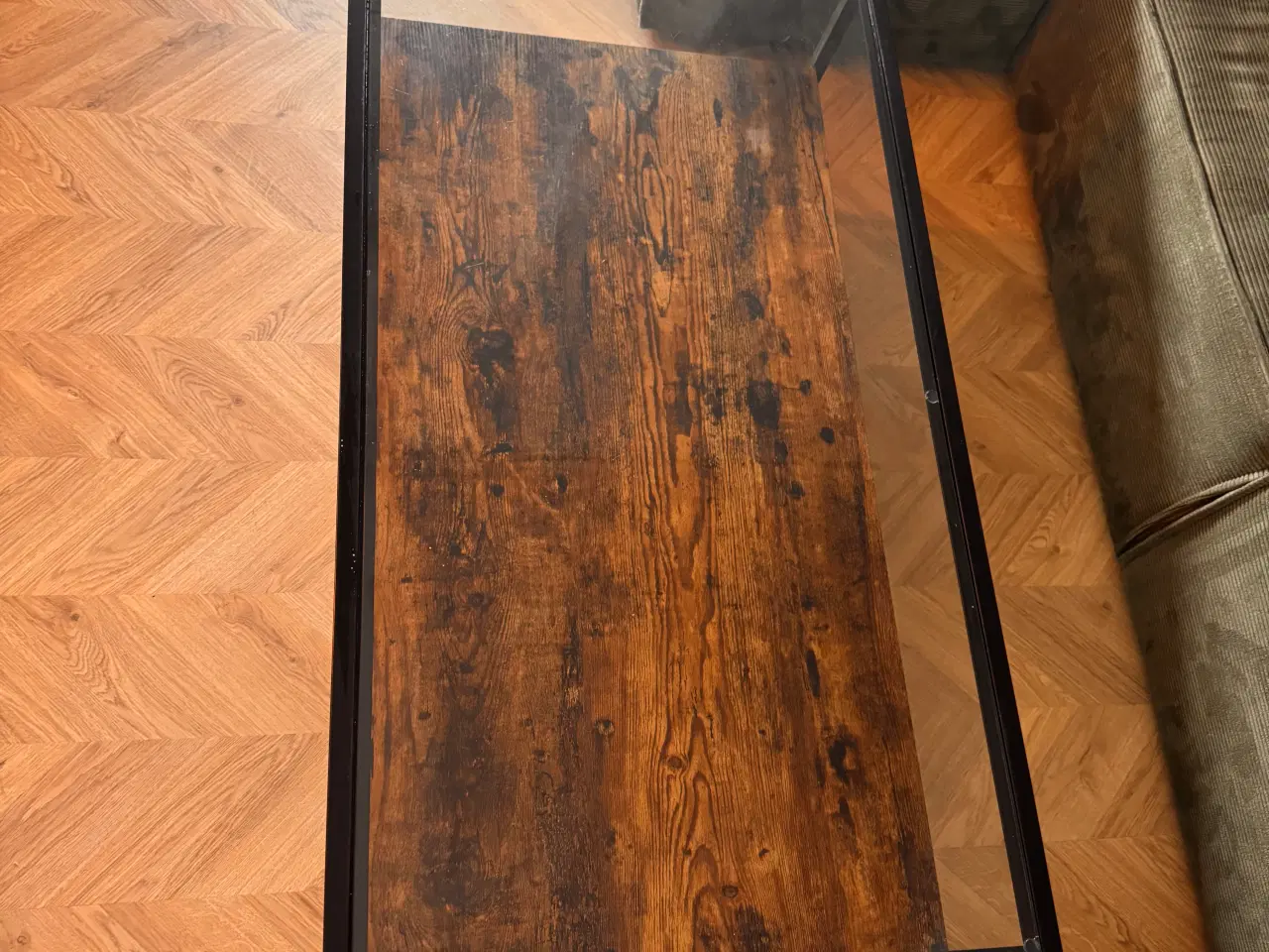 Billede 4 - Sofabord med glasplade og skuffer