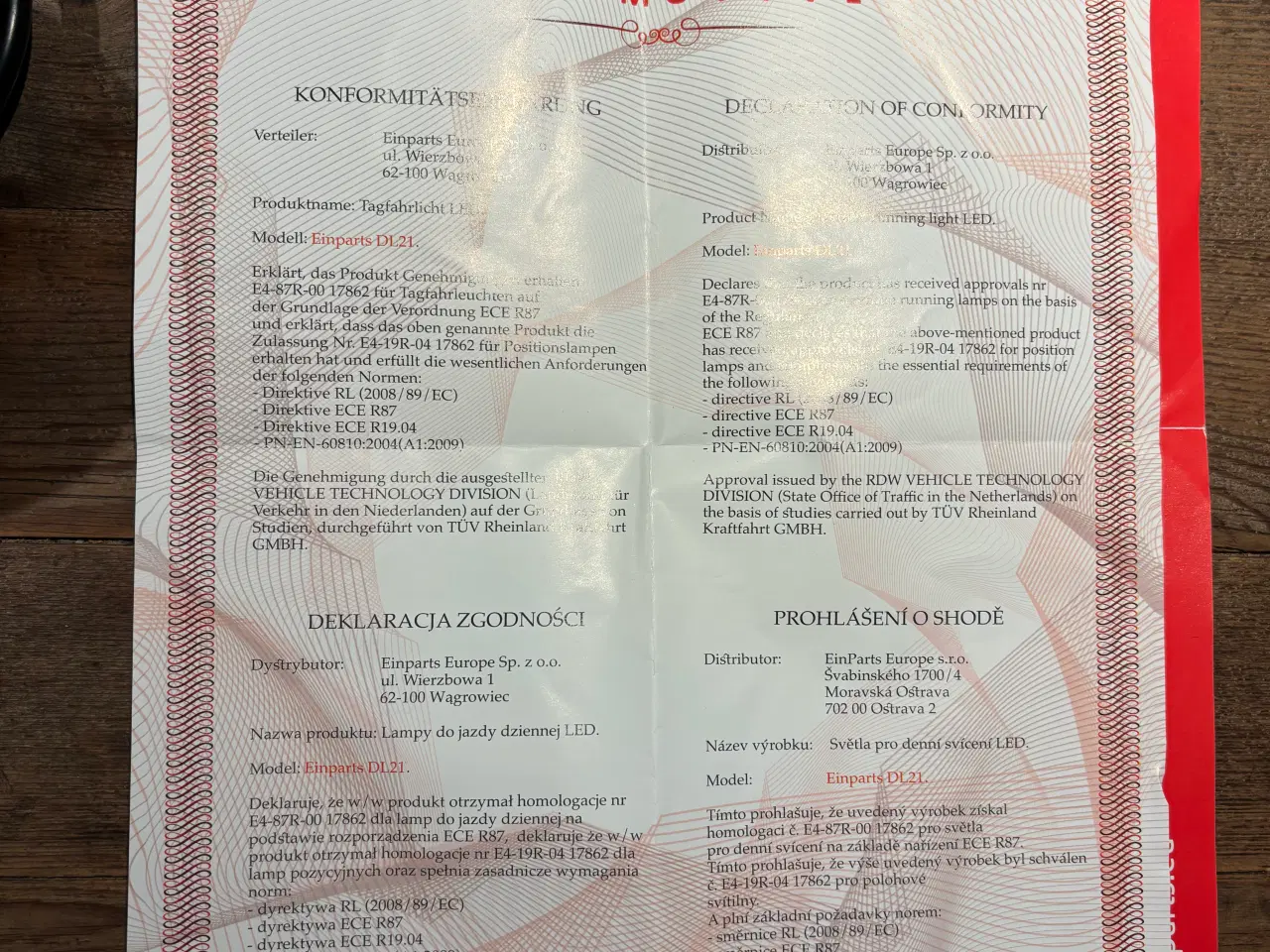 Billede 3 - Einparts Doulight DL01