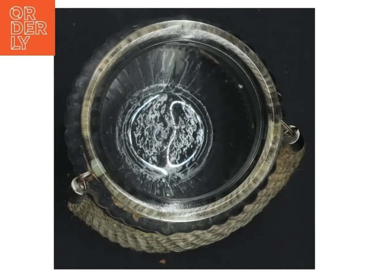 Billede 2 - Glasvase med rebhåndtag (str. Ø 10x14 cm)