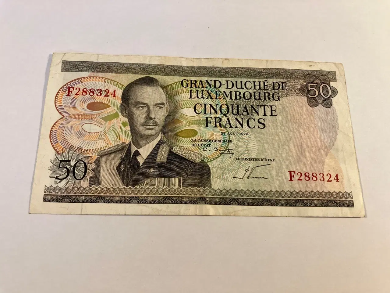 Billede 1 - 50 Francs Luxembourg 1972