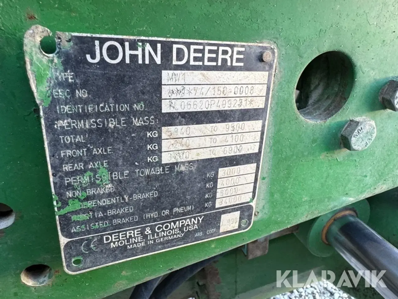 Billede 5 - Traktor John Deere 6620