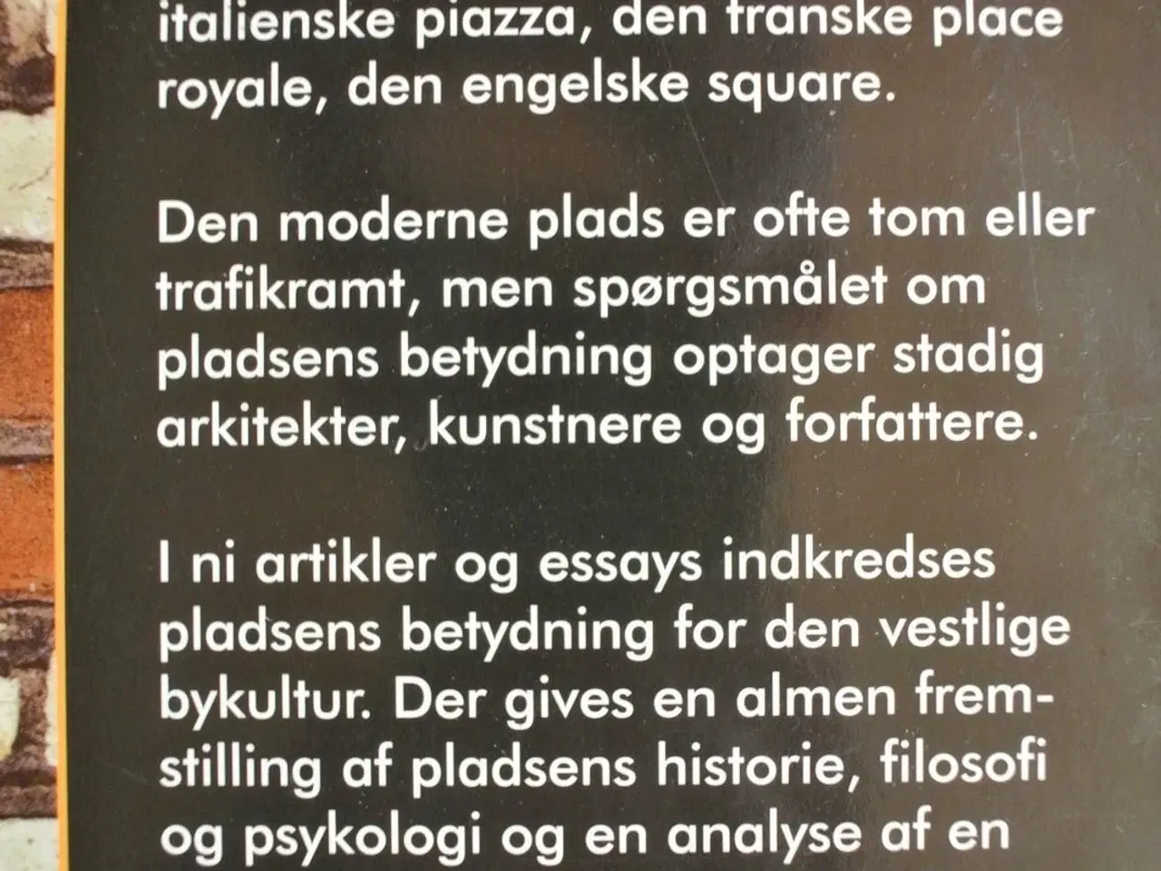 Billede 3 - byens pladser - urbanitet og æstetik, red. af mart