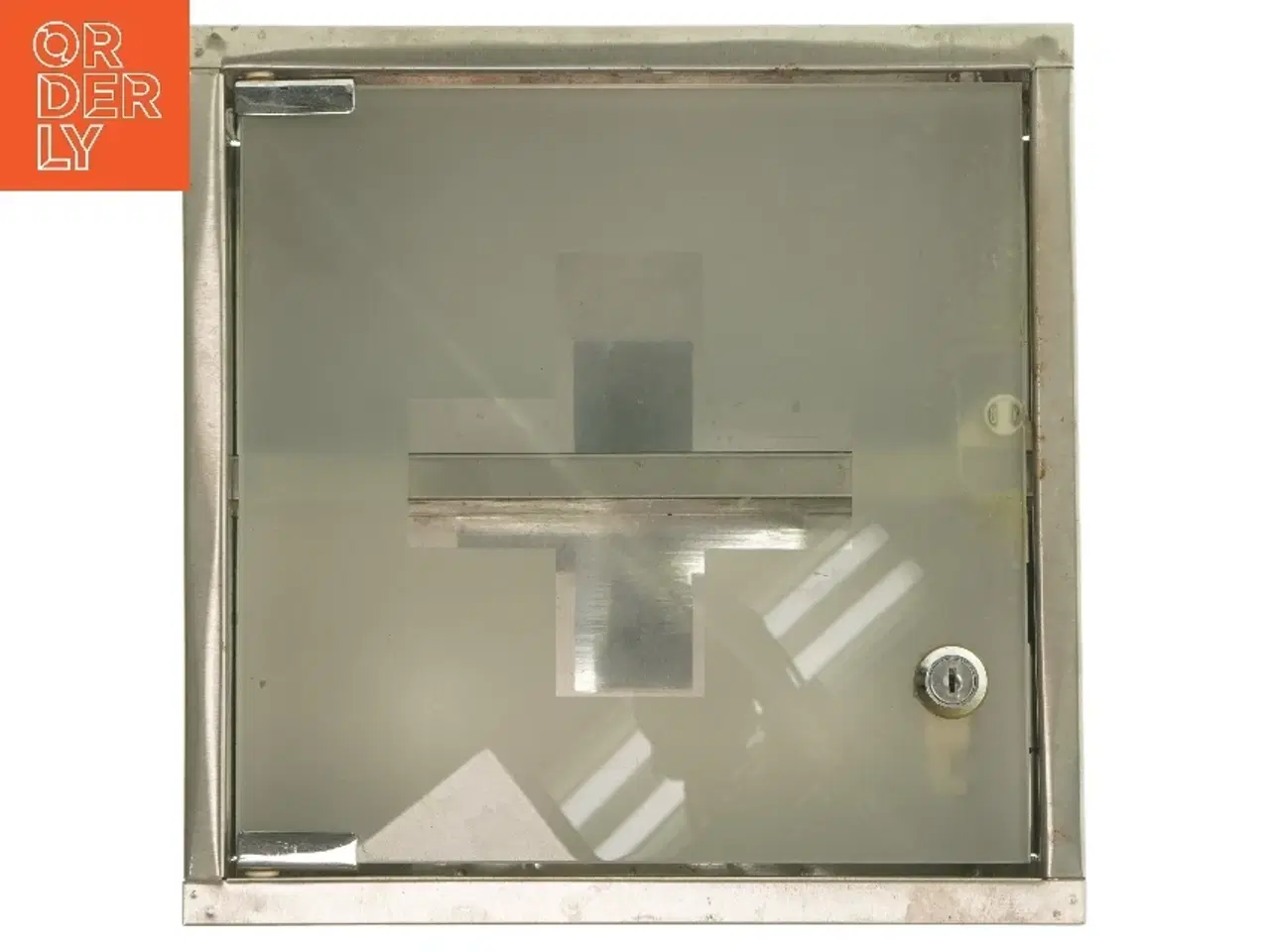 Billede 1 - Retro Medicinskab med glaslåge (str. 30x30,5 cm)