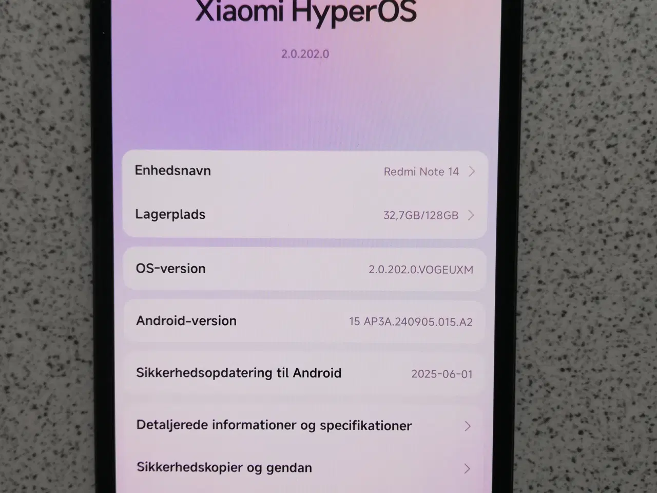 Billede 5 - Xiaomi Redmi Note 14 smartphone 6/128GB (sort).