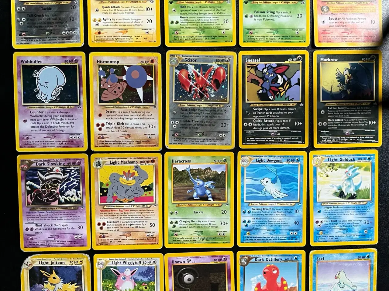 Billede 1 - vintage Neo pokemonkort inkl glimmerkort og 1st ed