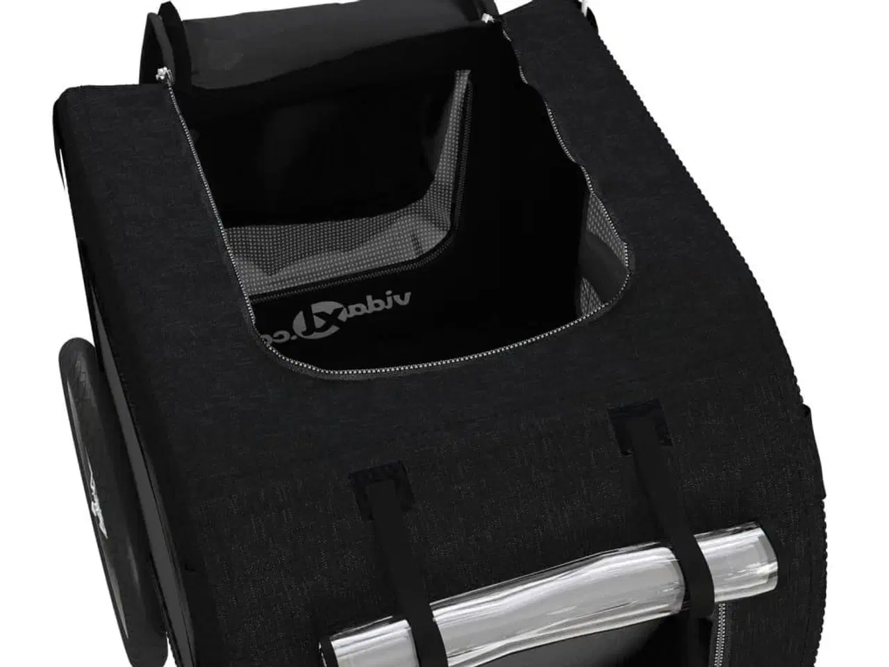 Billede 9 - Cykeltrailer til kæledyr oxfordstof og jern sort